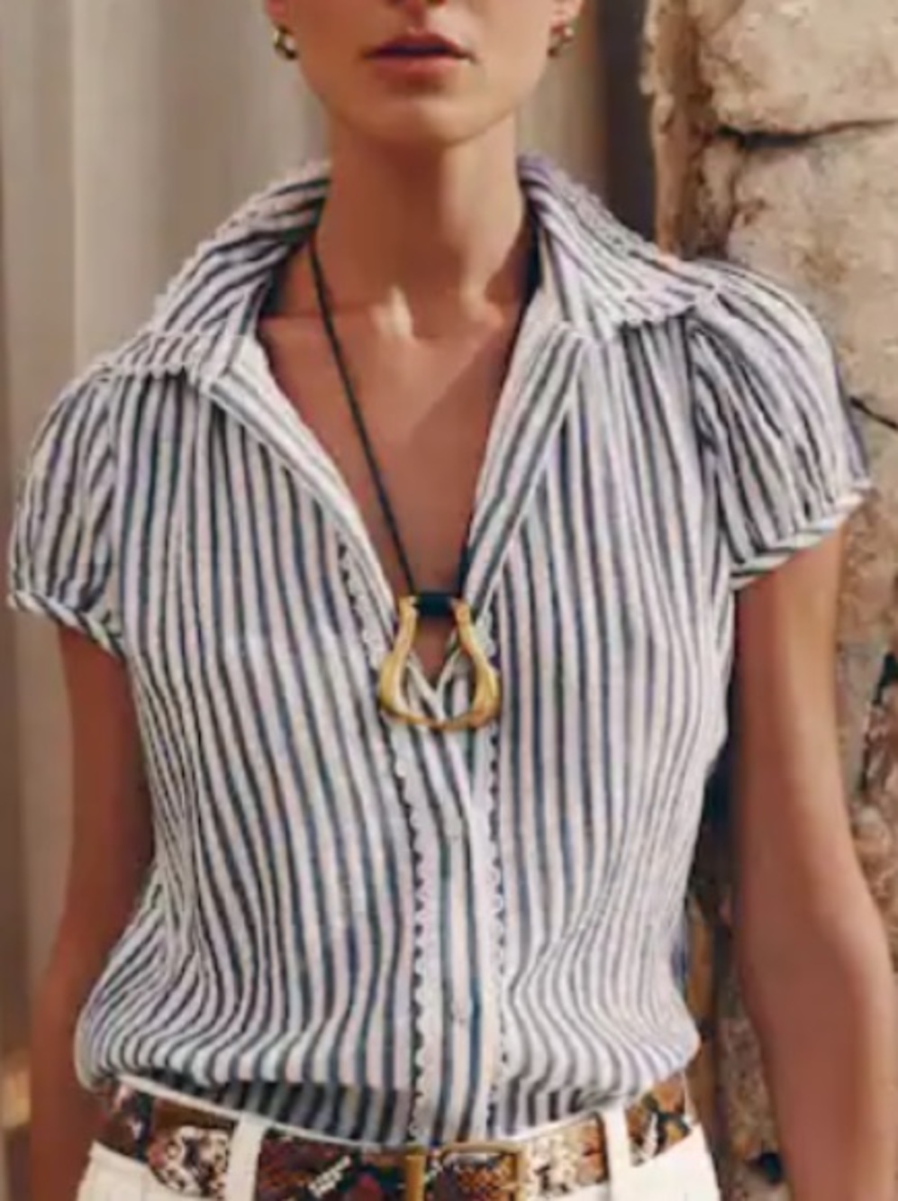 ME+EM straight Summer Blouse 8